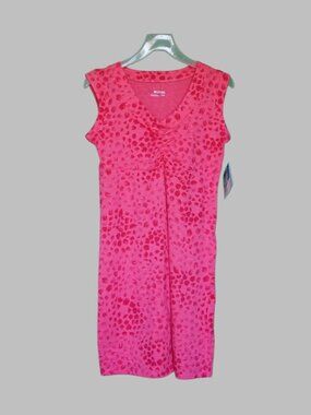 NWT Columbia Women's Pedal Flats Pink Dress XS/TP Sleeveless V-Neck Stretch